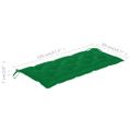 vidaXL Záhradná lavička s podložkou 120 cm akáciový masív