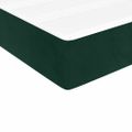 vidaXL Posteľný rám boxsping s matracom tmavozelený 80x200 cm zamat