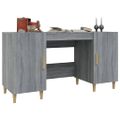 vidaXL Stôl sivý dub sonoma 140x50x75 cm spracované drevo