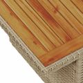vidaXL Súprava záhradných pohoviek 6 ks Béžová Poly ratan