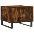 vidaXL Konferenčné stolíky 2 ks dymový dub 50x50x40cm kompozitné drevo