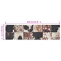 vidaXL Kuchynský koberec umývateľný Animal Skin 45x150 cm zamat