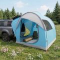 vidaXL Auto Stan so strechou Modrá 239 x 210 x 210 cm Polyester a oceľ