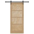 vidaXL Posuvné dvere ORKDAL 86 x 198,5 cm Borovicový masív Prírodná