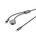 XO wireless inductive charger CX030 black for Apple Watch with cable USB-C -USB-C