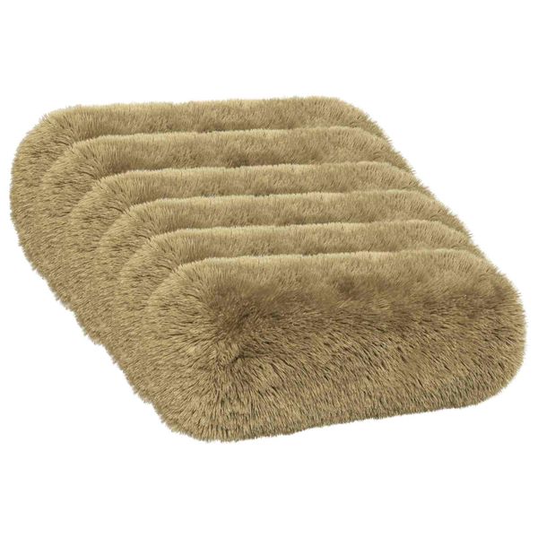 vidaXL Podložka s vankúšom HEERLEN 6 ks Svetlosivá PV fleece