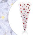 vidaXL Umelý vianočný stromček s 150 LED-i Biela 120 cm PVC a oceľ
