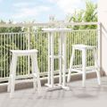 vidaXL Barová stolička 2 ks Biela 52 x 43 x 73,5 cm HDPE