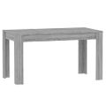 vidaXL Jedálenský stôl sivý dub somoma 140x74,5x76 cm spracované drevo