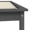 vidaXL Posteľný rám sivý 75x190 cm borovicový masív malé jednolôžko