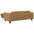 vidaXL Pelech pre psa s nadstavcom hnedý 100x50x30 cm zamat