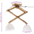 vidaXL Závesná lampa 25 W biela 29x18x85 cm E27
