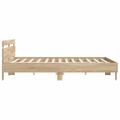 vidaXL Rám postele s LED pásikmi Sonoma 193 x 203 cm Kompozitné drevo