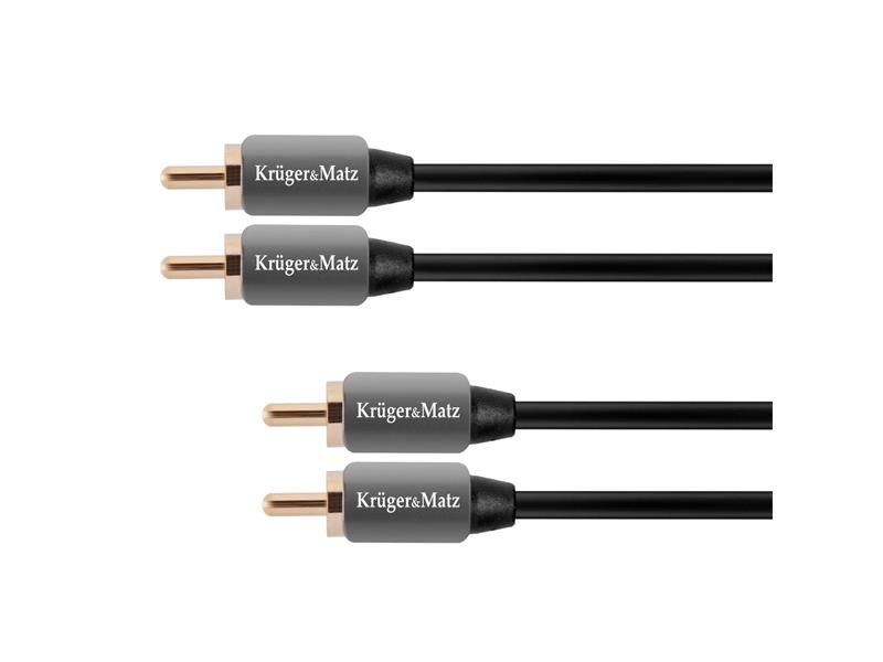 Kábel 2x Cinch konektor/2x Cinch konektor 3m KRUGER & MATZ KM0306