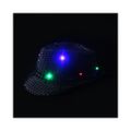 Klobúk disco čierny s LED svetlom pre dospelých