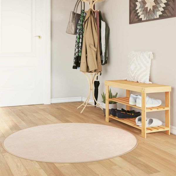 vidaXL Behúň MARSA Krémová 120 x 120 cm Polyester a PVC