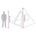 vidaXL Tipi stan 6-miestny Vodoodolný Zelená taft