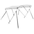 vidaXL Strieška Bimini s 3 oblúkmi a stenami 183x(170-182)x137 cm
