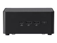 Barebone - mini PC 1 x Core 3 100U / až 4.7 GHz - RAM 0 GB - Intel Arc Graphics - IEEE 802.11ax (Wi-Fi 6E), Gigabit Ethernet, 2.5 Gigabit Ethernet, Bluetooth 5.3 - černá