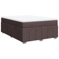 vidaXL Boxspring posteľ s matracom tmavohnedá 160x200 cm látka