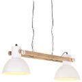 vidaXL Industriálna závesná lampa 25 W biela 109 cm E27