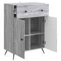vidaXL Servírovacia skriňa so zásuvkou Sivá sonoma 66 x 34,5 x 90 cm