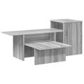 vidaXL Konzolový stôl Sivý Sonoma 91,5 x 35 x 38,5 cm Kompozitné drevo