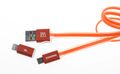 Remax AA-1147  AURORA 2in1 dátový USB kábel, oranžový