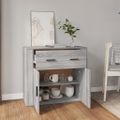 vidaXL Komoda sivý dub sonoma 80x33x70 cm spracované drevo