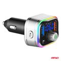 FM vysielač 1×USB-C microSD 12V 24V AMIO-04652