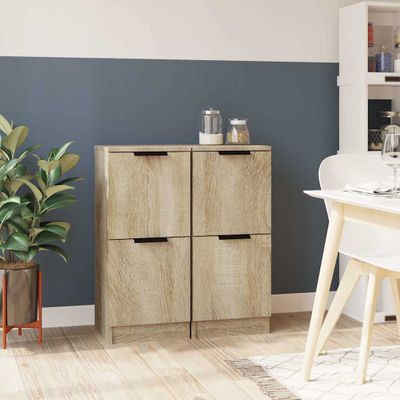 vidaXL Komody 2 ks dub sonoma 30x30x70 cm spracované drevo