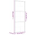 vidaXL Posuvné dvere zlaté 76x205 cm matné ESG sklo a hliník