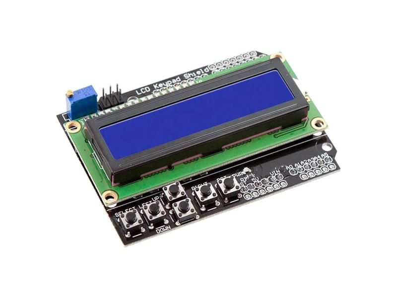 Modul displej LCD1602A s klávesnicou, 16x2 znakov, modré podsvietenie