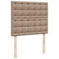 vidaXL Boxspring posteľ s matracom kapučínová 120x200 cm umelá koža