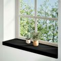 vidaXL Okenný parapet 2 ks hnedočierná 90x25x2 cm dubový masív