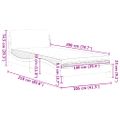 vidaXL Posteľ s matracom Dover modrý 100x200 cm zamat