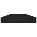 vidaXL Prídavné police 8 ks čierne 40x10x1,5 cm kompozitné drevo