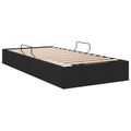 vidaXL Otomanový posteľný rám s úložiskom Čierny 90 x 200 cm látka