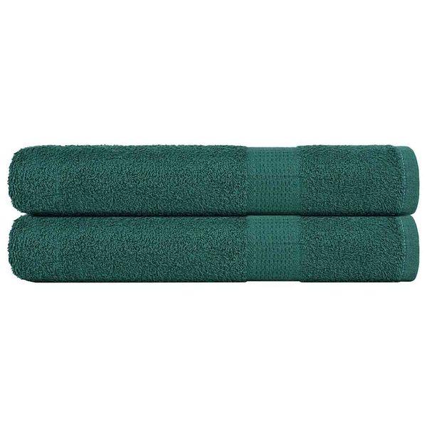 vidaXL Uteráky FROGN 2 ks zelené 100x200 cm 360 g/m²