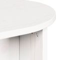 vidaXL Konferenčný stolík Biela 80 x 39,5 x 35 cm Borovicový masív