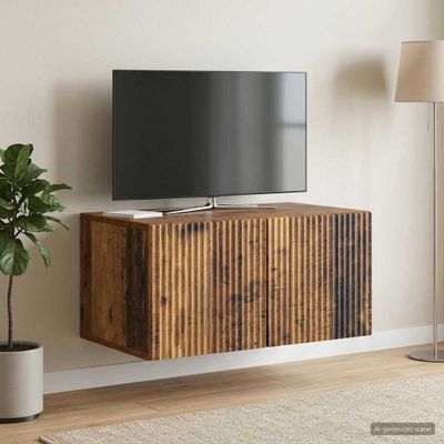 vidaXL Nástenná TV skrinka 59,5 x 41 x 30 cm Staré drevo