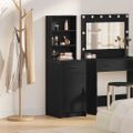 vidaXL Highboard Čierny dub 41 x 40 x 135 cm Kompozitné drevo