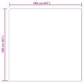 vidaXL Koberec z umelého ovčieho kožucha TAFALLA Biela 160 x 160 cm