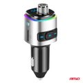 FM vysielač 2× USB-A microSD 12/24V AMiO-04654