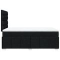 vidaXL Boxspring posteľ s matracom čierna 120x190 cm látka
