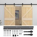 vidaXL Posuvné dvere 2 ks 90 x 210 cm Borovicový masív