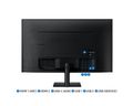 Samsung Smart Monitor/M70D/32"/VA/4K UHD/60Hz/4ms/Black/3R LED monitor, 32", VA, 3840×2160, 16:9, 4ms, 300cd/m2, 3000:1, 3× USB, USB-C, 2× HDMI, Wi-Fi, Bluetooth, en. tř. F, černý