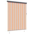 vidaXL Roleta Žltá a modrá 200 x 250 cm Textil a hliník