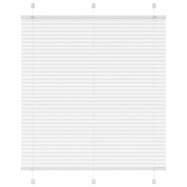 vidaXL plisovaná roleta biela 120x100 cm šírka látky 119,4 cm