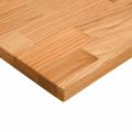 vidaXL Stolová doska bledohnedá 100x50x2,5 cm dubový masív obdĺžnikový